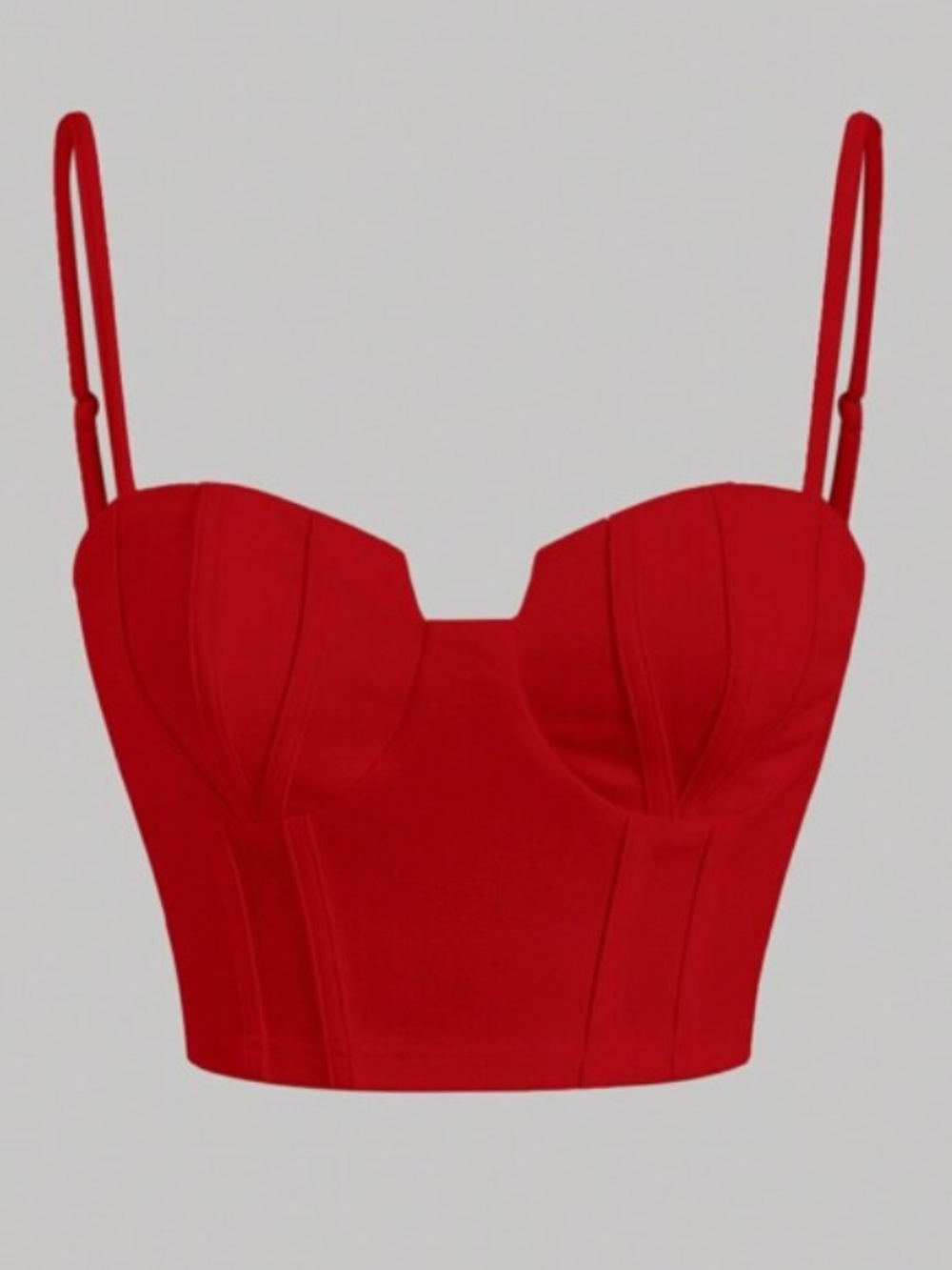 NWOT SHEIN Red Bustier Cami Top